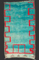 TM 2381, pile rug from the western Middle Atlas with highly unusual colour + a bold drawing, Morocco, 1980s, 280 x 155 cm / 9' 4'' x 5' 2'', high resolution image + price on request
